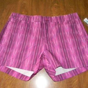 Gap 16 Khakis by Gap Purple Black Shorts NWT